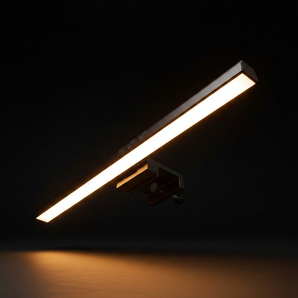 Monitor Mount LED Desk Light - Adjustable Screen Bar Lamp for Home Office Computer Desk Setup