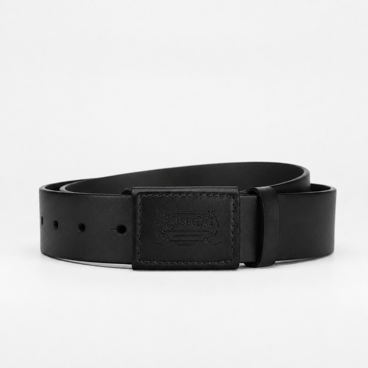 Men's Faux Leather Ratchet Belt - No Holes Adjustable Belt with Metal-Free Buckle, 3.5cm