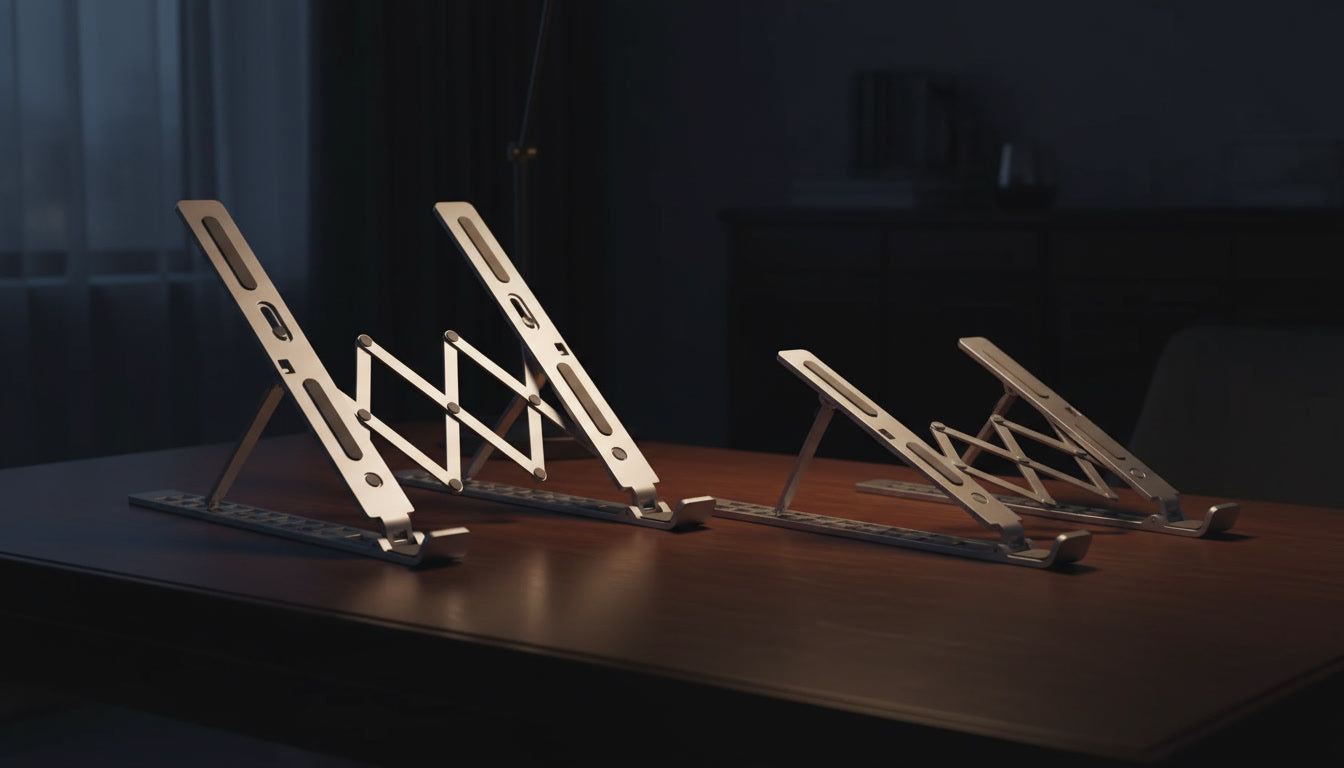 Foldable Laptop Stand - Portable Adjustable Minimalist Desk Stand for MacBook and Notebooks