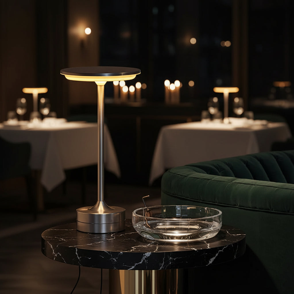 Modern Cordless Bar Lamp-Luxury Rechargeable Table Lamp – Wireless Touch-Control Lighting
