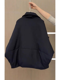Womens Short Puffer Jacket - Lapel Collar Button Front Padded Coat