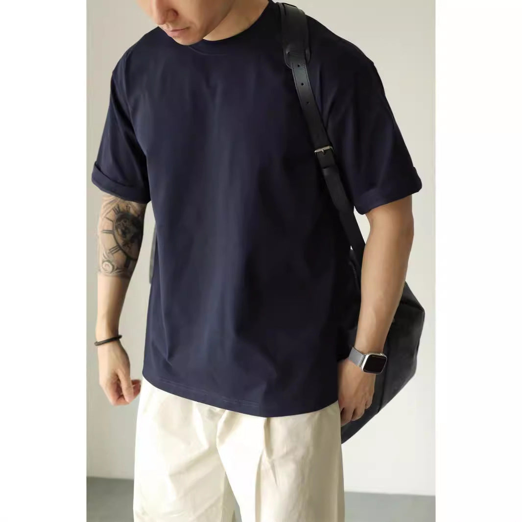 Heavyweight 230g Cotton T-Shirt - Unisex Boxy Fit, No Side Seams