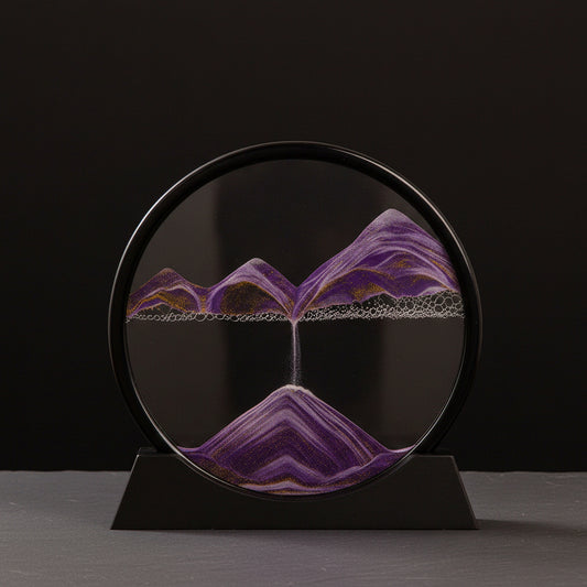 3D Sand Art Motion Frame - Liquid Sand Picture Frame Moving Sand Art for Desk Office Home Decor
