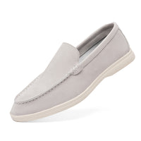 Mens Slip On Loafers - Low Wedge Heel Casual Driving Shoes