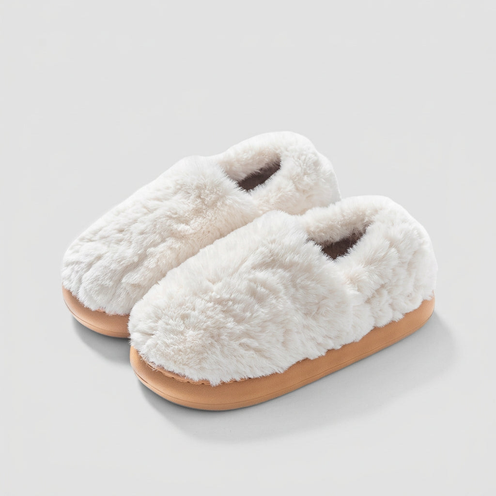 Women's Teddy Fleece Clog Slippers - Fuzzy Plush Lined House Shoes with Anti-Slip Sole, Indoor Outdoor