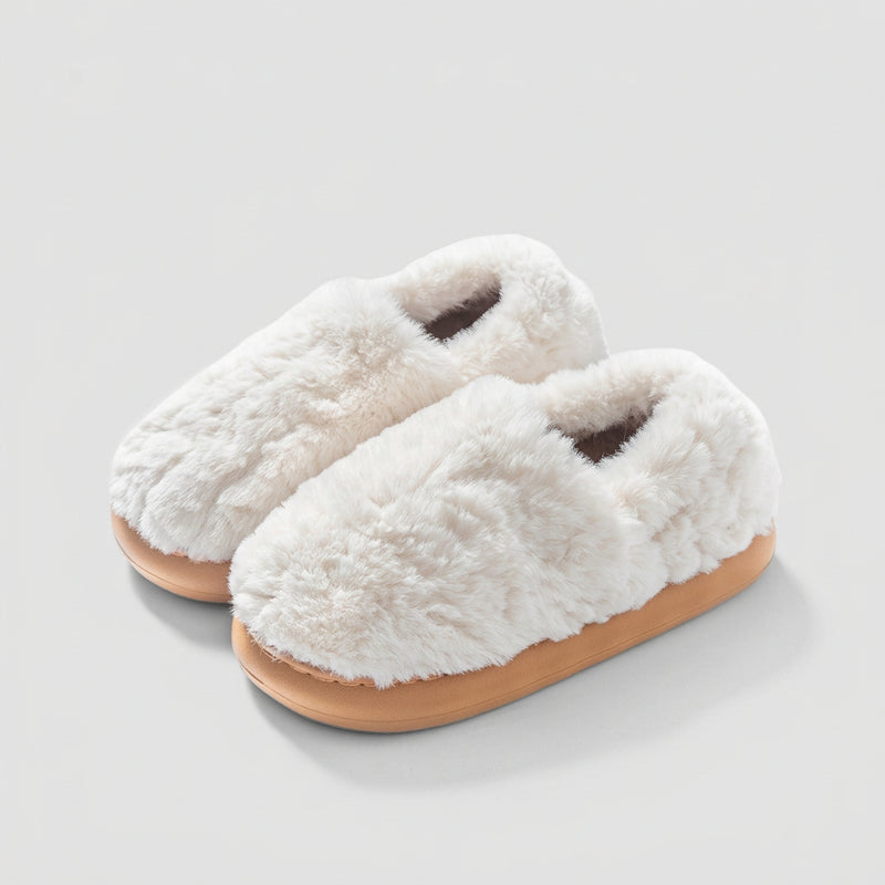 Women's Teddy Fleece Clog Slippers - Fuzzy Plush Lined House Shoes with Anti-Slip Sole, Indoor Outdoor
