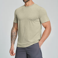 Mens Merino Wool Blend T-Shirt - Lyocell Breathable Base Layer