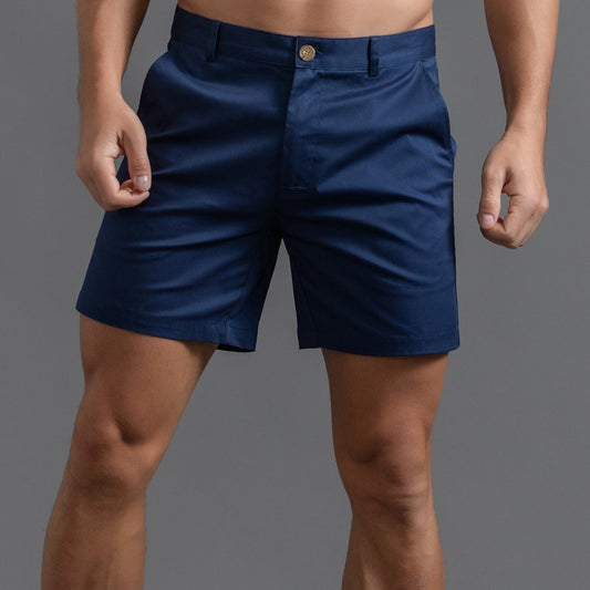 Mens Cotton Chino Shorts - Twill Casual Summer Shorts