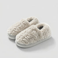 Women's Teddy Fleece Clog Slippers - Fuzzy Plush Lined House Shoes with Anti-Slip Sole, Indoor Outdoor