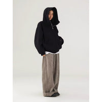 Mens Zip Up Hoodie - Stand Collar Hooded Sweatshirt Jacket