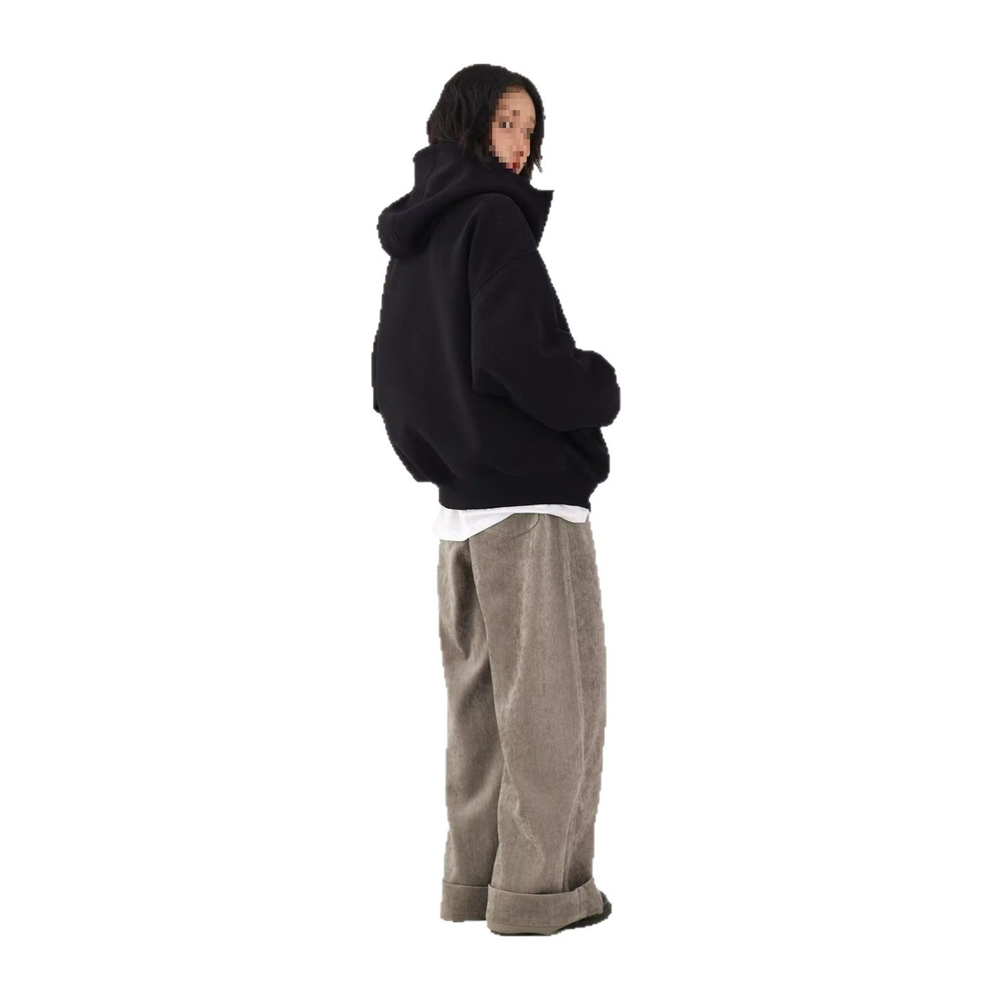 Mens Zip Up Hoodie - Stand Collar Hooded Sweatshirt Jacket