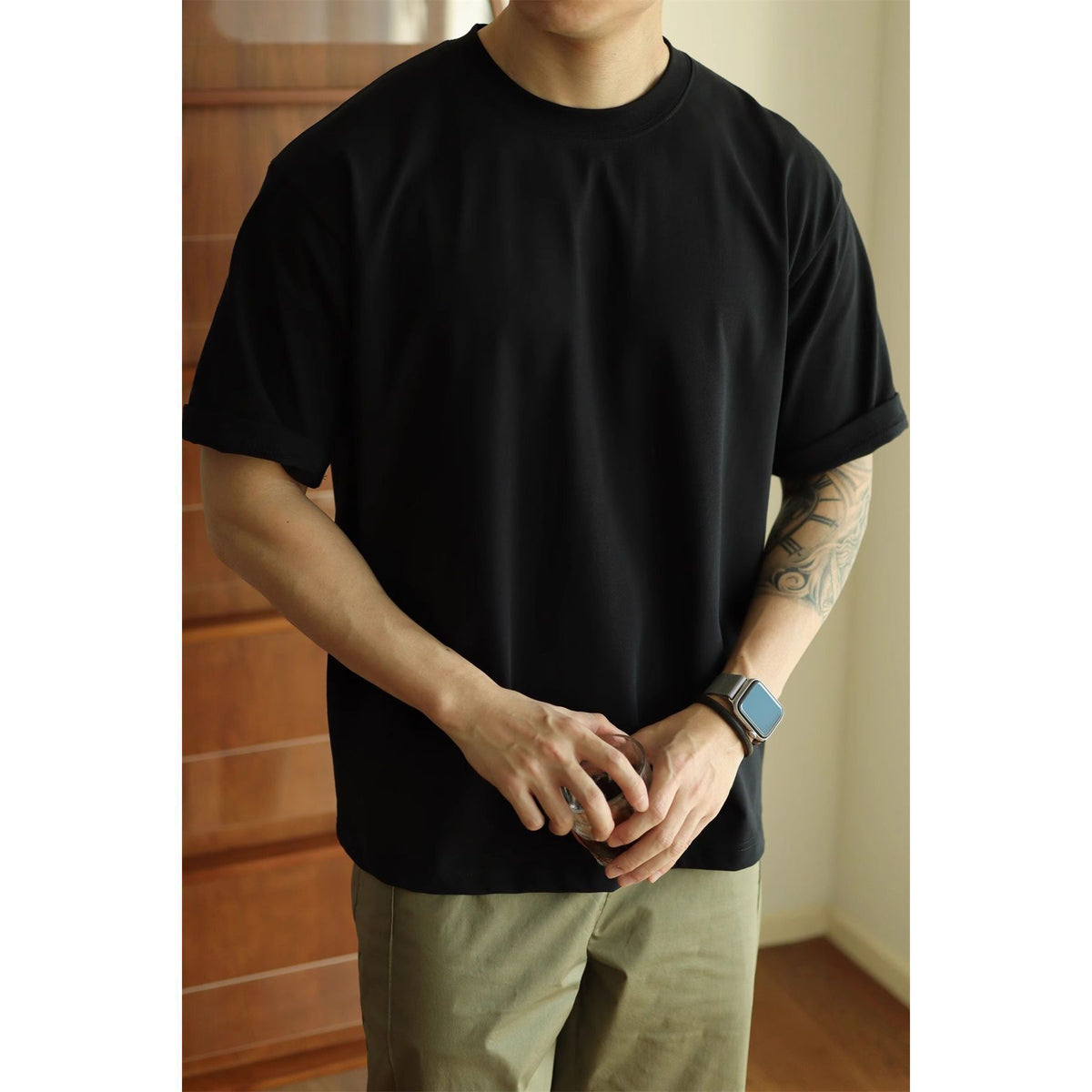 Heavyweight 230g Cotton T-Shirt - Unisex Boxy Fit, No Side Seams