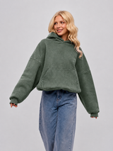 Unisex Washed Heavyweight Oversized Hoodie Streetwear Fleece Sweatshirt Y2K Vintage Urban Hip Hop Premium Casual Clothing for Men & Women