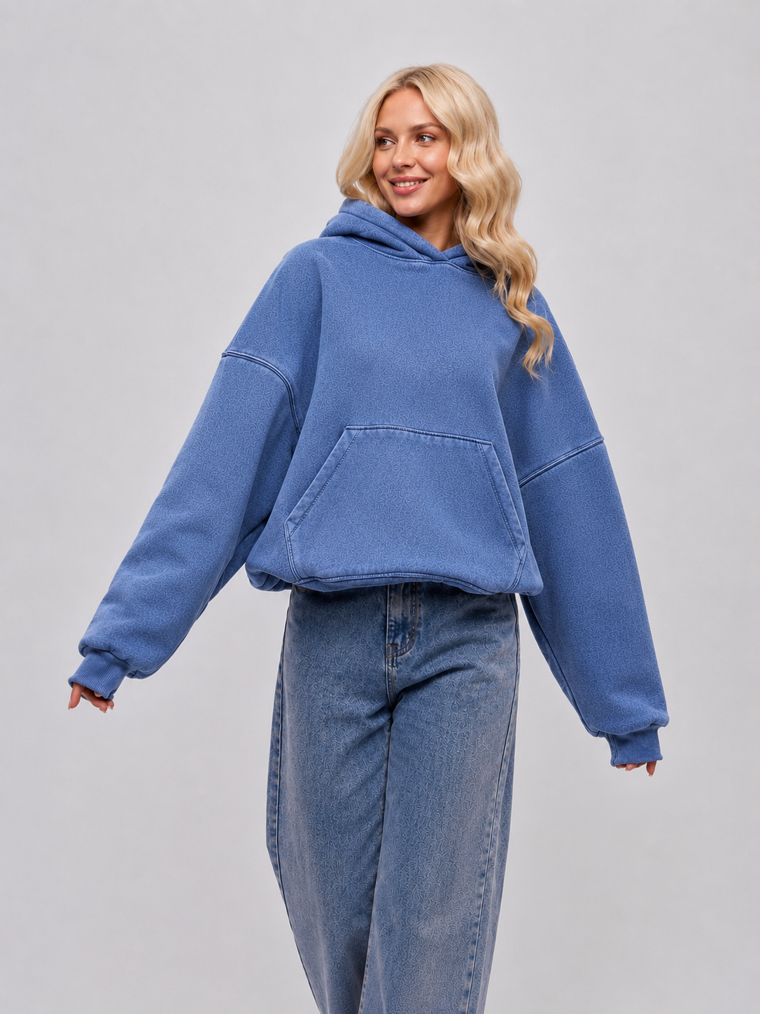 Unisex Washed Heavyweight Oversized Hoodie Streetwear Fleece Sweatshirt Y2K Vintage Urban Hip Hop Premium Casual Clothing for Men & Women