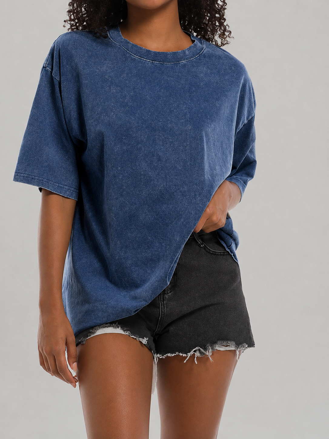 Unisex Washed Vintage T Shirt Acid Wash Distressed Oversized Cotton Streetwear Y2K Casual Fashion Clothing for Men & Women
