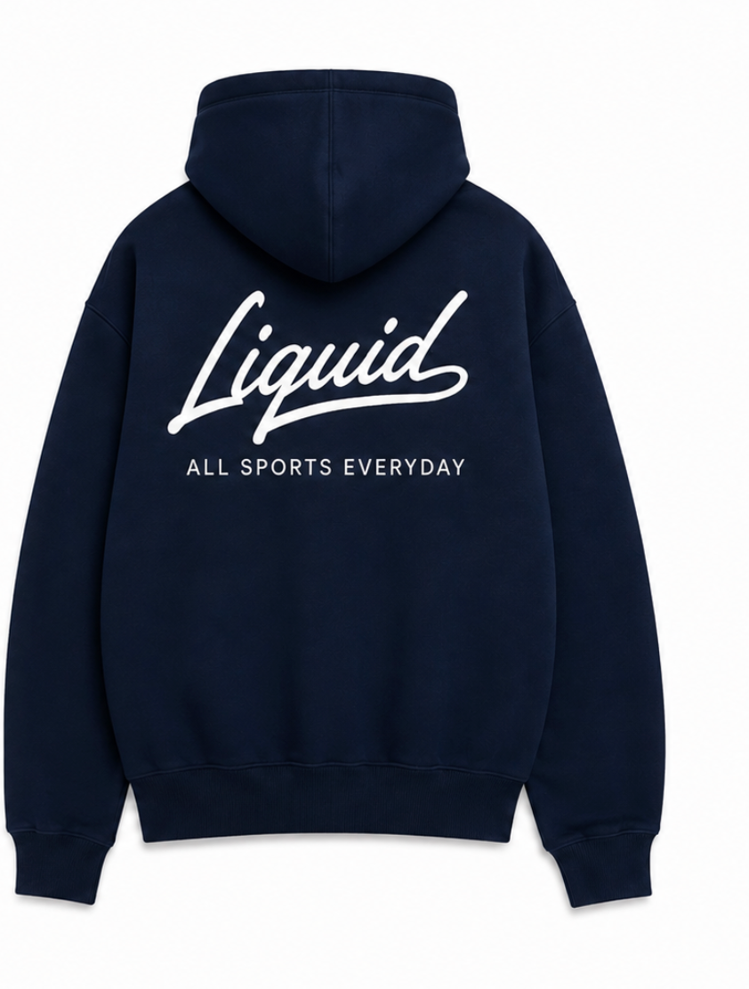LIQUID Hoodie Navy blue
