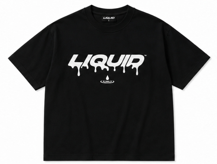LIQUID Cotton Tee Black