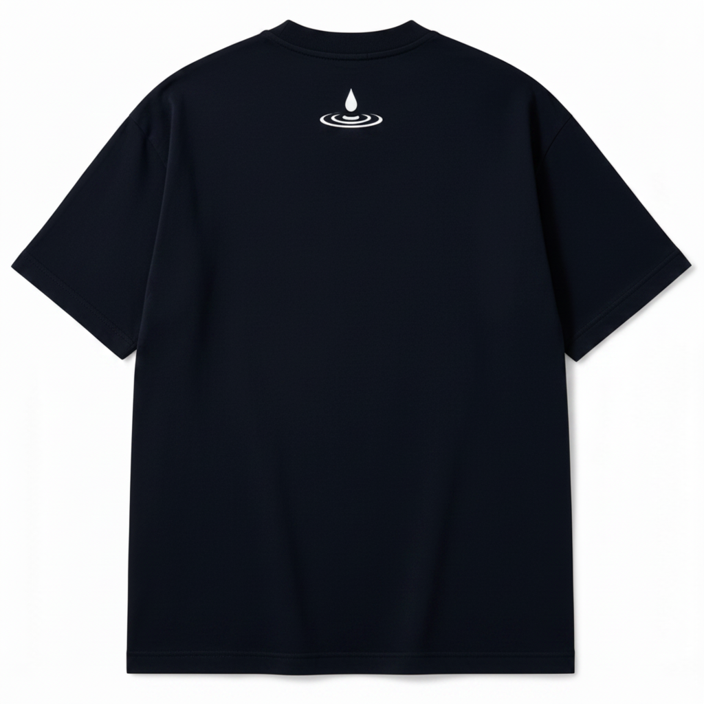 LIQUID Cotton Tee navy blue
