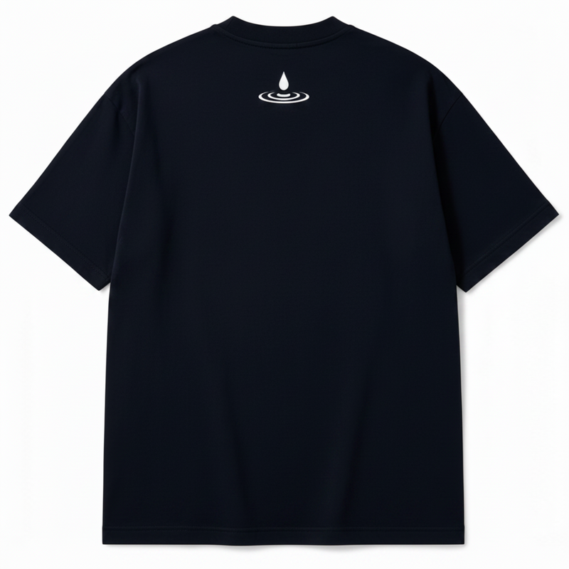 LIQUID Cotton Tee navy blue