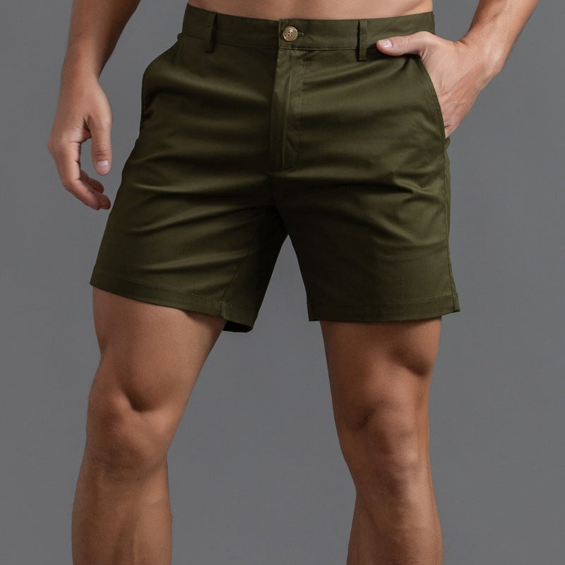 Mens Cotton Chino Shorts - Twill Casual Summer Shorts