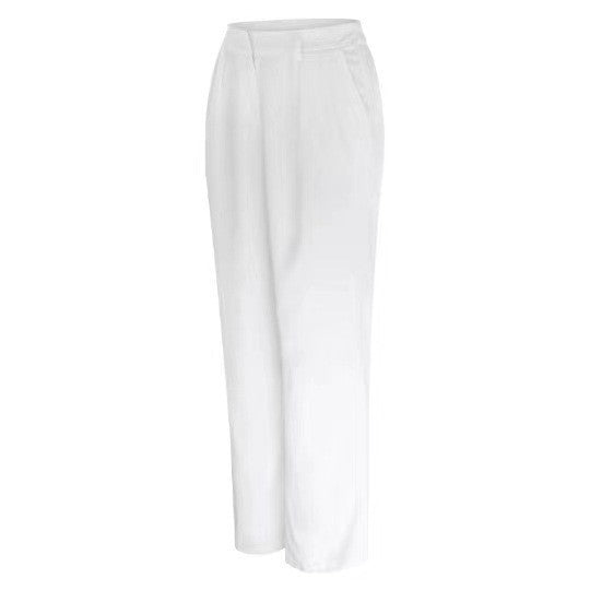 Womens Wide Leg Trousers - High Waist Tailored Palazzo Pants
