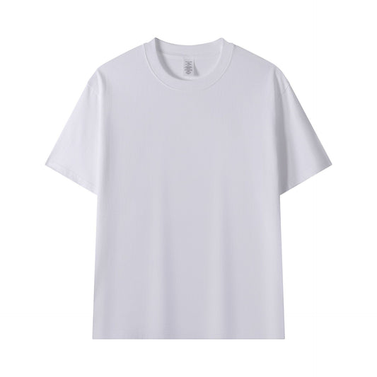 Mens Heavyweight Cotton T-Shirt - Short Sleeve Boxy Fit Tee