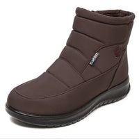 Women's Waterproof Snow Boots - Fur Lined Side Zip Winter Ankle Boots