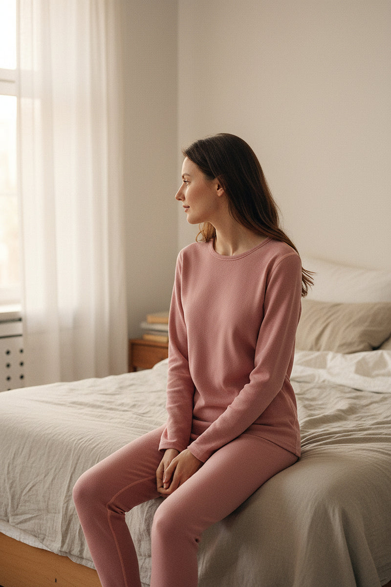 Mens and women Thermal Set - Base Layer Top and Bottoms Winter