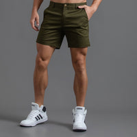 Mens Cotton Chino Shorts - Twill Casual Summer Shorts