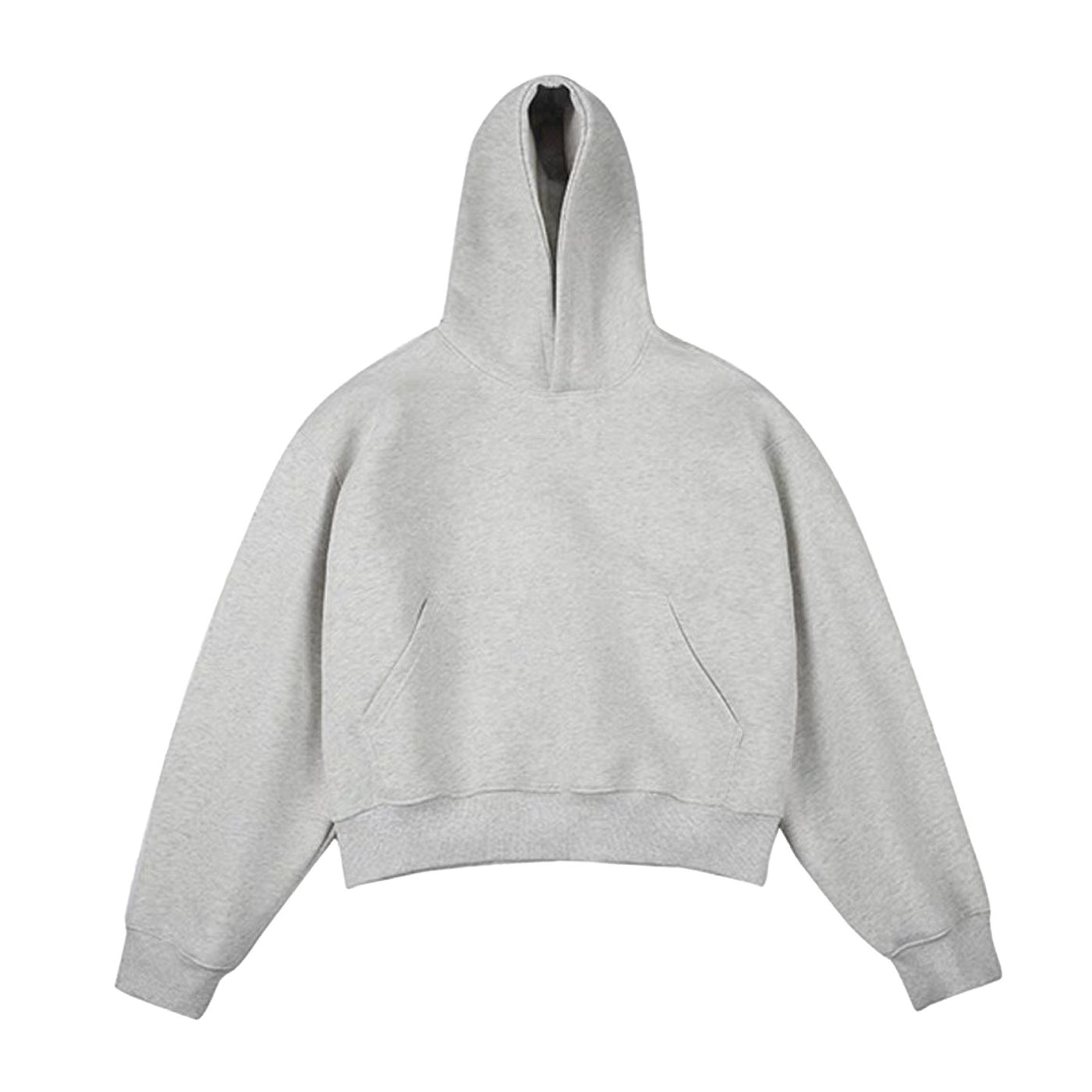 Mens Heavyweight Boxy Hoodie - Double Layer Short Cut Hoody