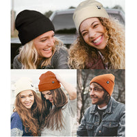 Knitted Winter Beanie with Ear Flaps - Warm Unisex Hat