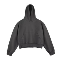 Mens Heavyweight Boxy Hoodie - Double Layer Short Cut Hoody