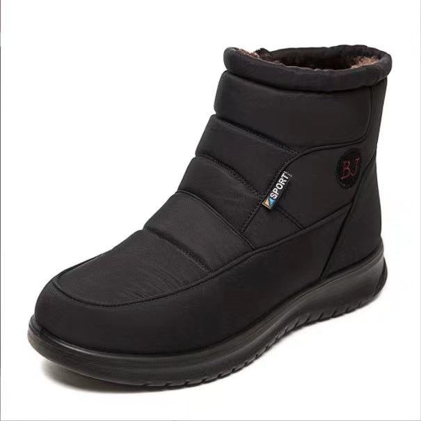 Women's Waterproof Snow Boots - Fur Lined Side Zip Winter Ankle Boots
