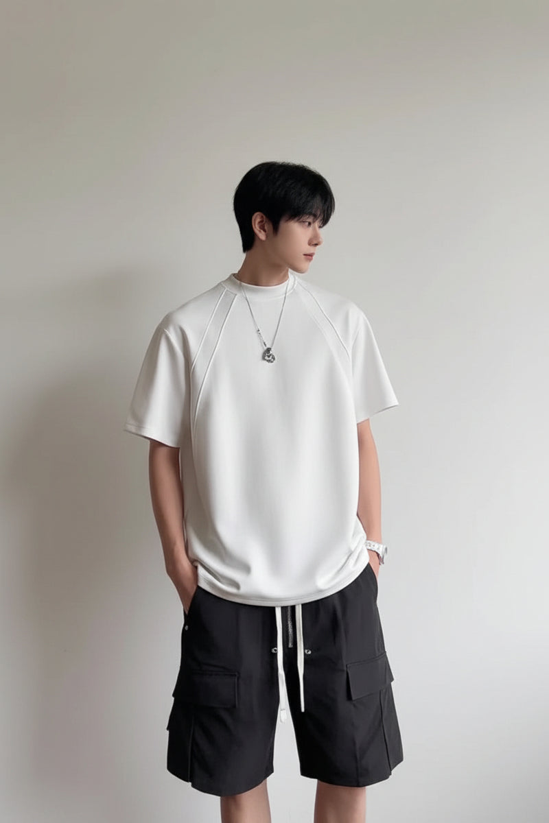 Mens Oversized Boxy T-Shirt - 280g Heavyweight Cotton, Relaxed